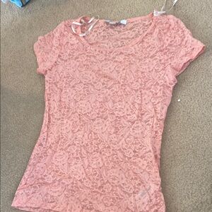 Lace Pink Top